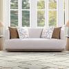 Duncan Beige Chenille Sofa with 4 Pillows