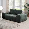 Medwin Green Linen Compressed Loveseat