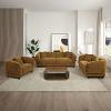 Lennox Brown Chenille Sofa with 2 Pillows