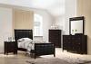 Carlton Wood Upholstered Panel Bed