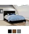 Dorian Faux Leather Upholstered Panel Bed