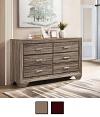 Kauffman Dresser with 6 Drawers and Tapered Feet