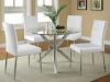 Vance Round 41-inch Glass Top Asterisk Dining Table