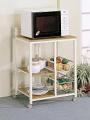 Kelvin 2-shelf Mobile Kitchen Cart