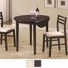 Bucknell 3-piece Round Drop Leaf Dining Table Set