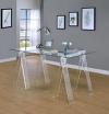 Amaturo 59-inch Glass Top Acrylic Writing Desk