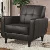 Aaron Upholstered Track Arm Tufted Accent Chair