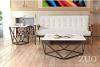 Tintern Geometrical Faux Marble Coffee Table