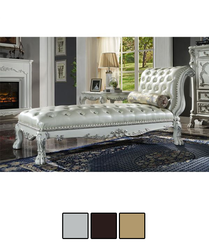 Dresden Traditional Design Chaise with Pillow