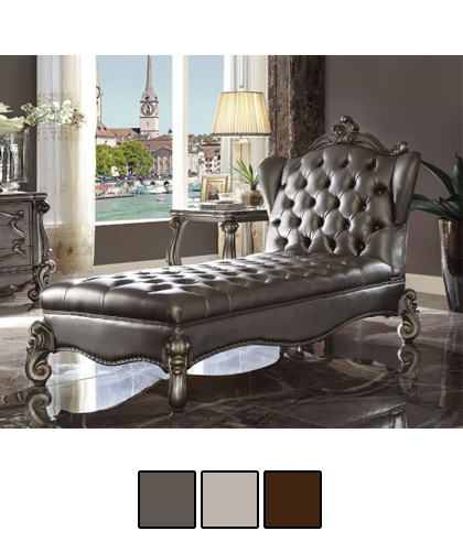 Versailles Vintage Style Chaise with Pillow