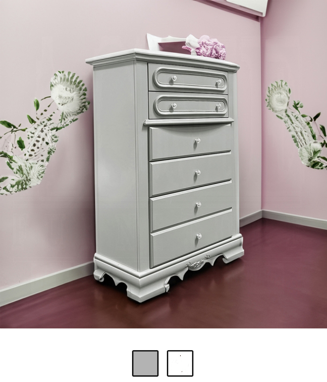 Flora Chest with Floral Motif Decals