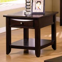 Baldwin End Table with Drawers & Open Shelf