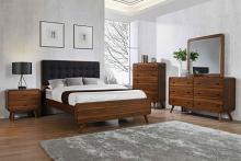 Robyn Platform Bed with Upholstered Headboard Robyn Platform Bed with Upholstered Headboard