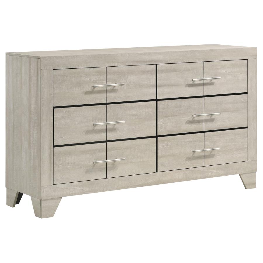 Trenton Modern Rustic Cream Dresser