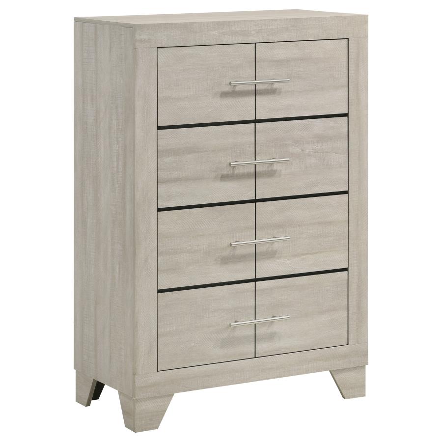 Trenton Modern Rustic Cream Chest