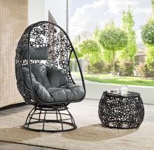 Hikre Patio Lounge Chair and Side Table