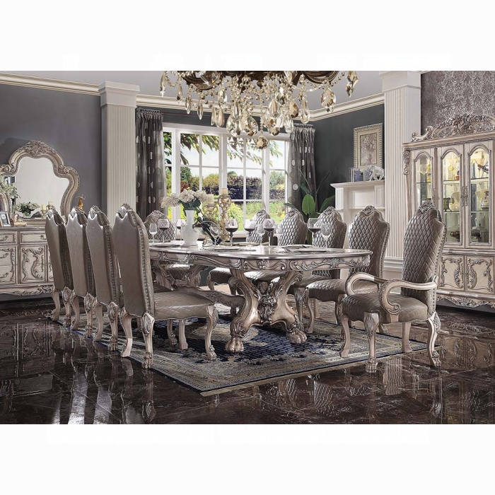Dresden Vintage Bone White Dining Table