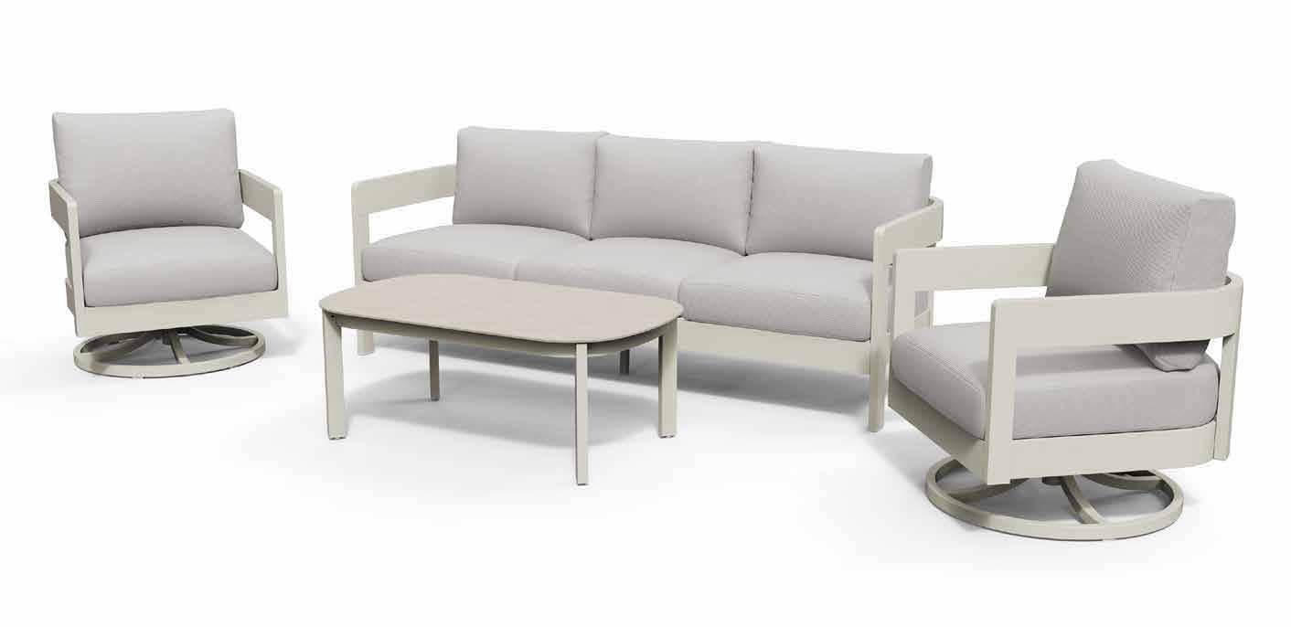 Aconcagua 4 piece Swivel Sofa Set