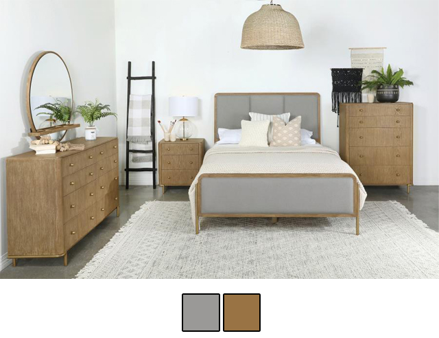 Arini Upholstered Panel Bed Arini Upholstered Panel Bed