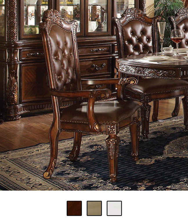 Vendome Button Tufted Arm Chair Set of 2