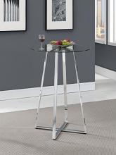 Zanella Round 30-inch Glass Top Bistro Bar Table