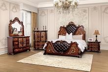 Aquilina Traditional Bed with Gold Carved Details