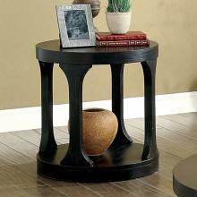 Carrie Intricate Wood Grain End Table