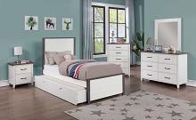 Priam Two-Tone Contemporary Bed 
