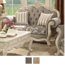 Ragenardus Traditional Fabric Loveseat