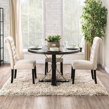 Alfred Rustic Style Round Dining Table