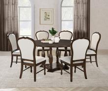 Landon 60-inch Round Wood Pedestal Dining Table