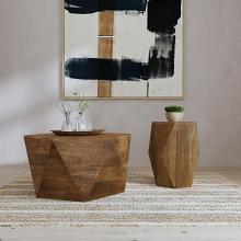 Zalika Hexagonal Solid Mango Wood Coffee Table