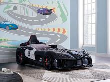 Patrolene Novelty Race Car Design Platform Bed