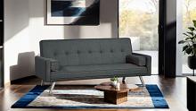 Reno Contemporary Futon Sofa with Biscuit Tufting