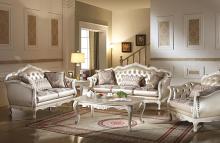 Chantelle Button Tufted Victorian Style Sofa with 3 Pillows Chantelle Button Tufted Victorian Style Sofa with 3 Pillows