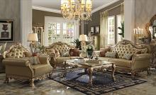 Dresden Bone White Victorian Style Sofa with 4 Pillows Dresden Bone White Victorian Style Sofa with 4 Pillows