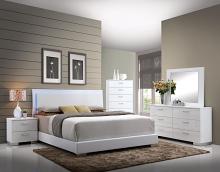 Lorimar Contemporary Bed with LED Headboard