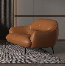 Leonia Genuine Italian Leather Loveseat