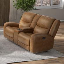 Leolinus Transitional Manual Recliner Loveseat w/ Console