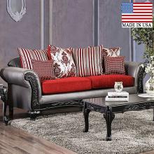Midleton Intricate Wood Trim Sofa