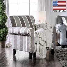 Misty Rolled Arms Stripe Chair