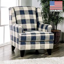 Nash Rolled Arms Checkered Chair