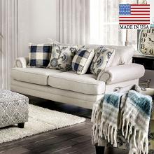 Nash Transitional Rolled Arms Loveseat