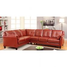 Peever Contemporary Leatherette Sectional Sofa