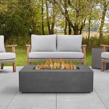 41.75" Aegean Weathered Slate Small Rectangle Propane Gas Outdoor Fire Table 41.75" Aegean Weathered Slate Small Rectangle Propane Gas Outdoor Fire Table