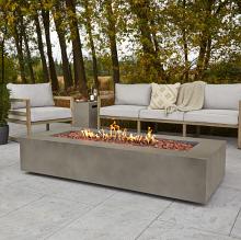70" Aegean Mist Gray Large Rectangle Fire Table w/ Conversion Kit 70" Aegean Mist Gray Large Rectangle Fire Table w/ Conversion Kit