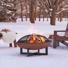 34" LaPorte Wood-Burning Fire Pit in Rust 34" LaPorte Wood-Burning Fire Pit in Rust