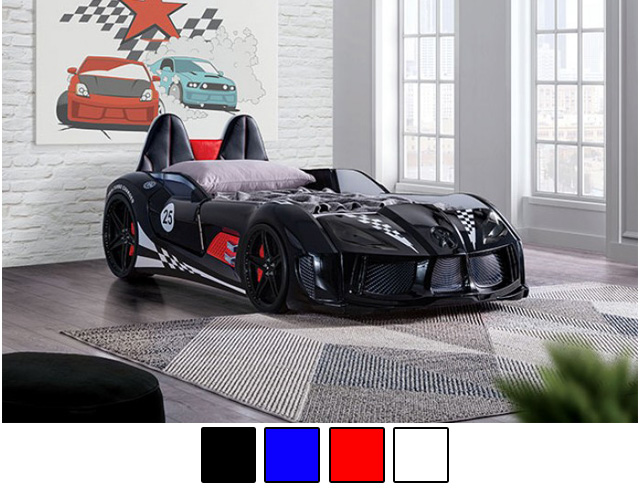 Trackster Novelty Race Car Design Platform Bed