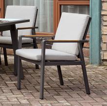 Alycia Aluminum Construction Patio Arm Chair Set of 6