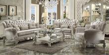 Versailles Traditional Bone White Velvet Victorian Style Sofa  Versailles Traditional Bone White Velvet Victorian Style Sofa